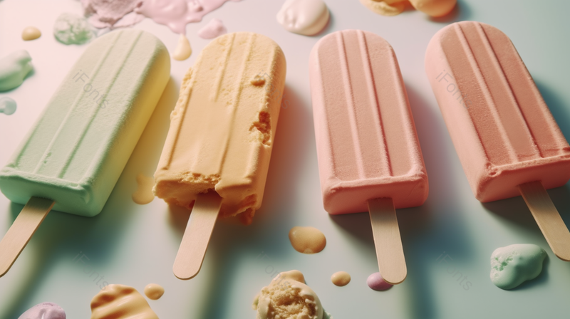 马卡龙色奶油冰淇淋实拍摄影图,高清,摄影图,摄影图片,图片大全,摄影图免费下载